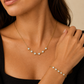 Parure Céleste – Collier & Bracelet.