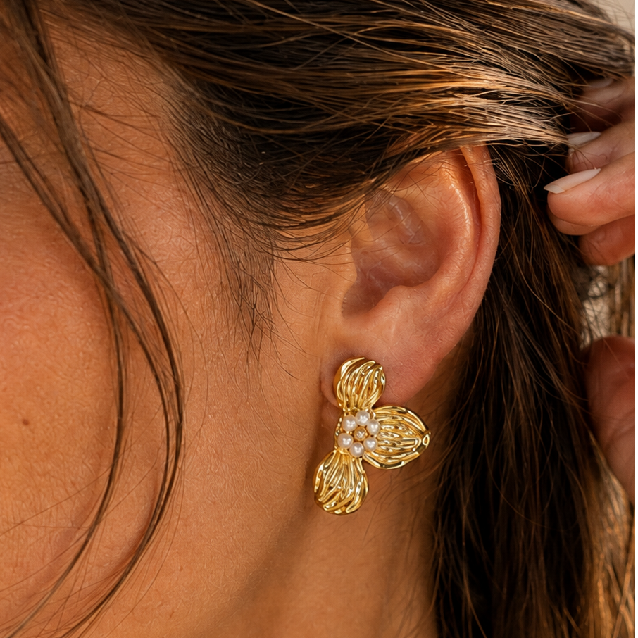 Boucles d’oreilles Camélia