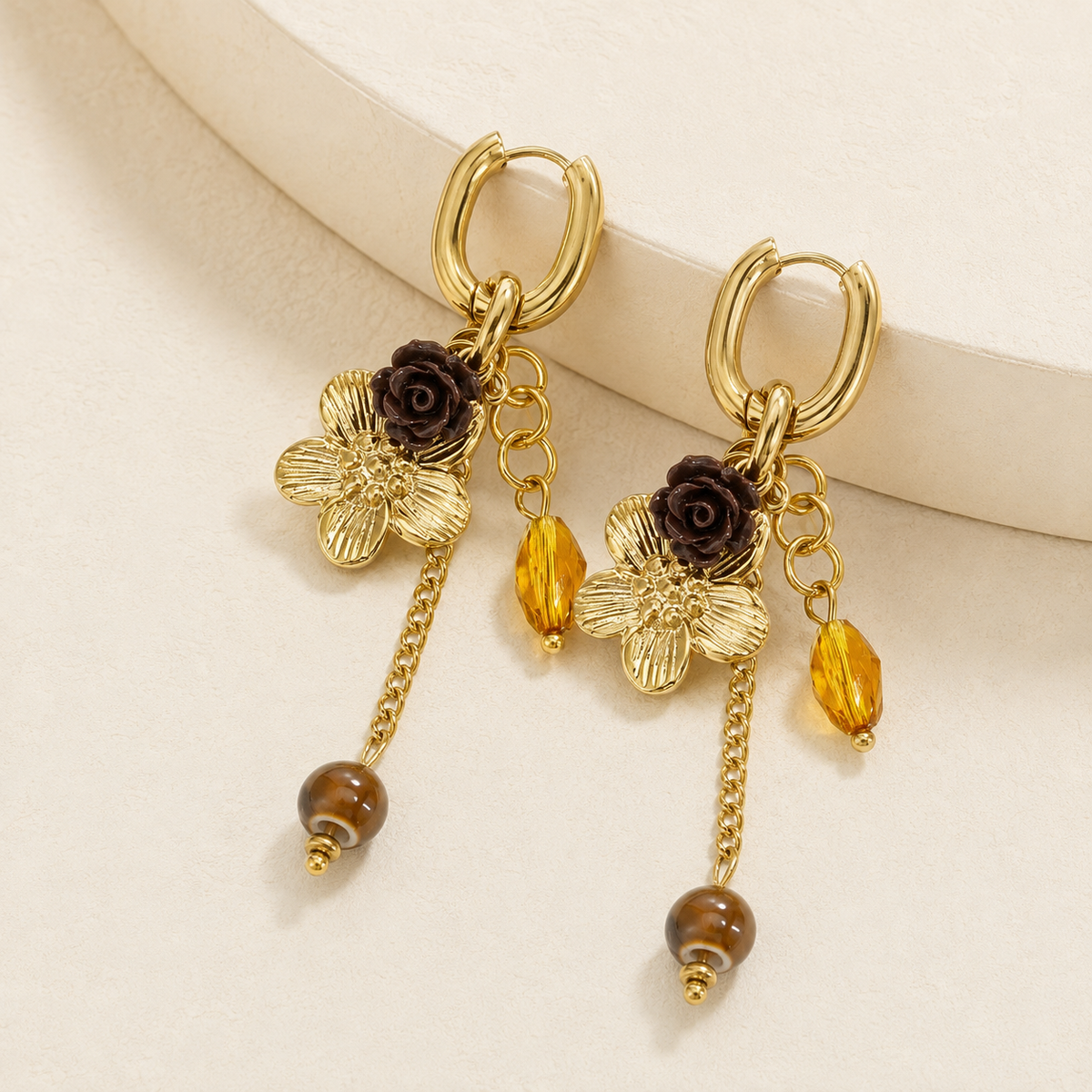 Boucles d’oreilles Églantine
